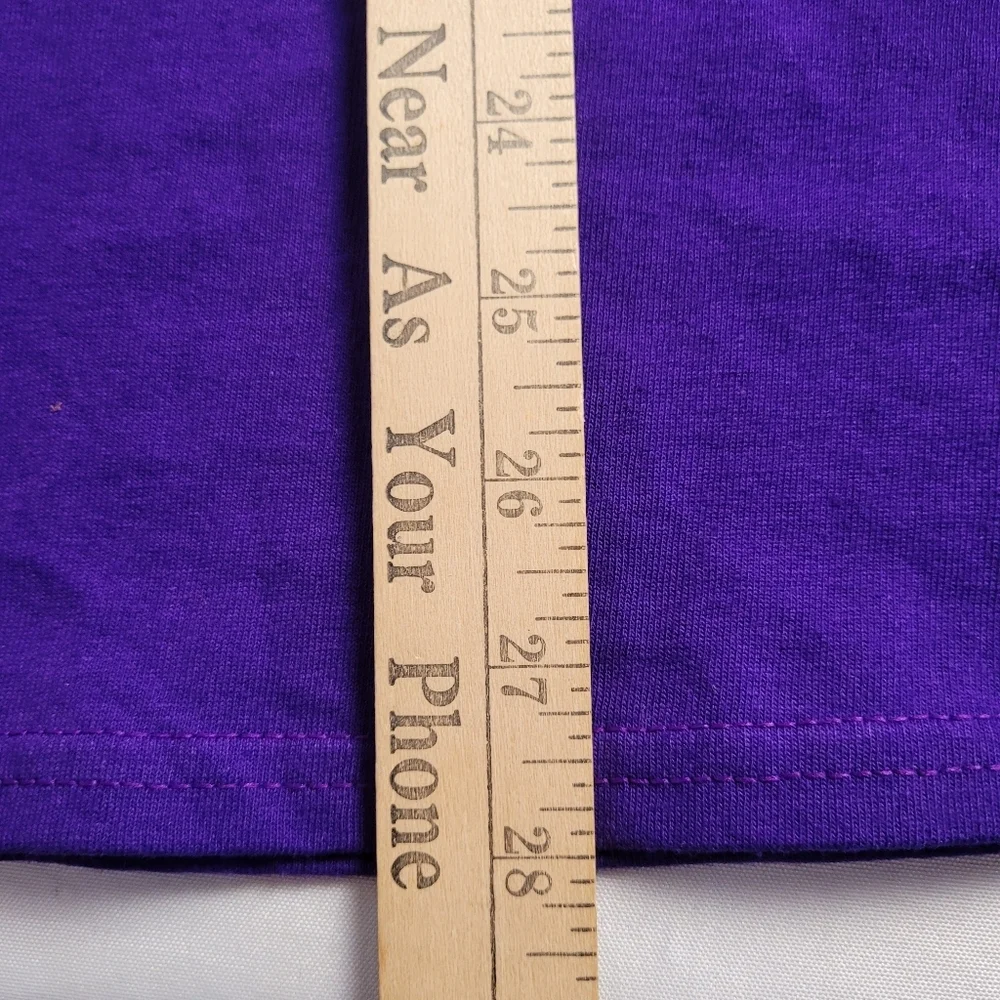 The Beatles Long Sleeve Graphic Logo Purple Tee Unisex Size Large NWOT